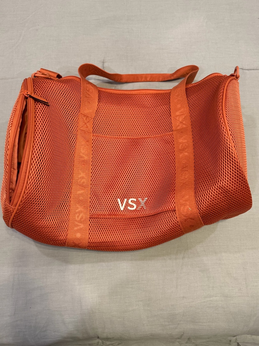 VSX Burnt Orange Mesh Weekend Tote